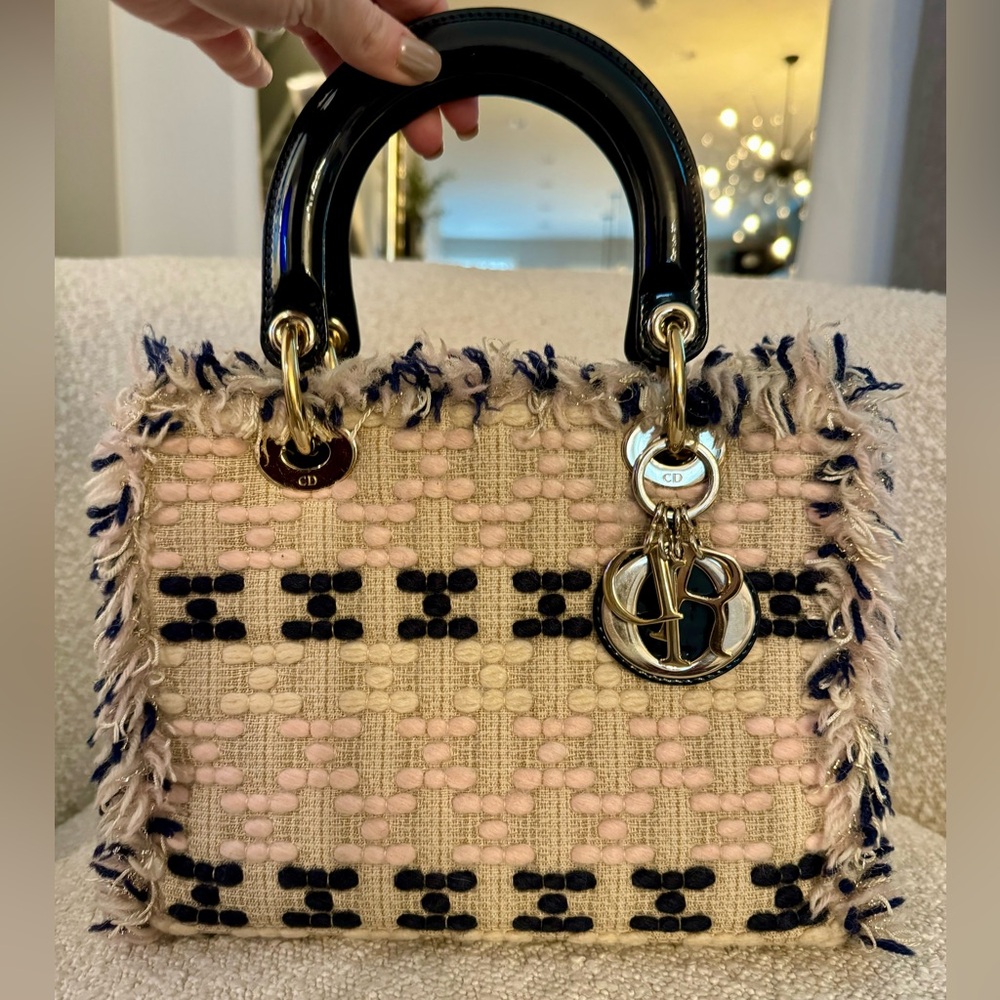 Authentic Dior Tweed Multicolor Medium - image 1